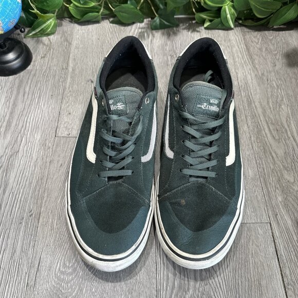 Vans Trujillo TNT Men's Size 14 Advanced Prototype Shoes Green White Skate - Picture 2 of 10